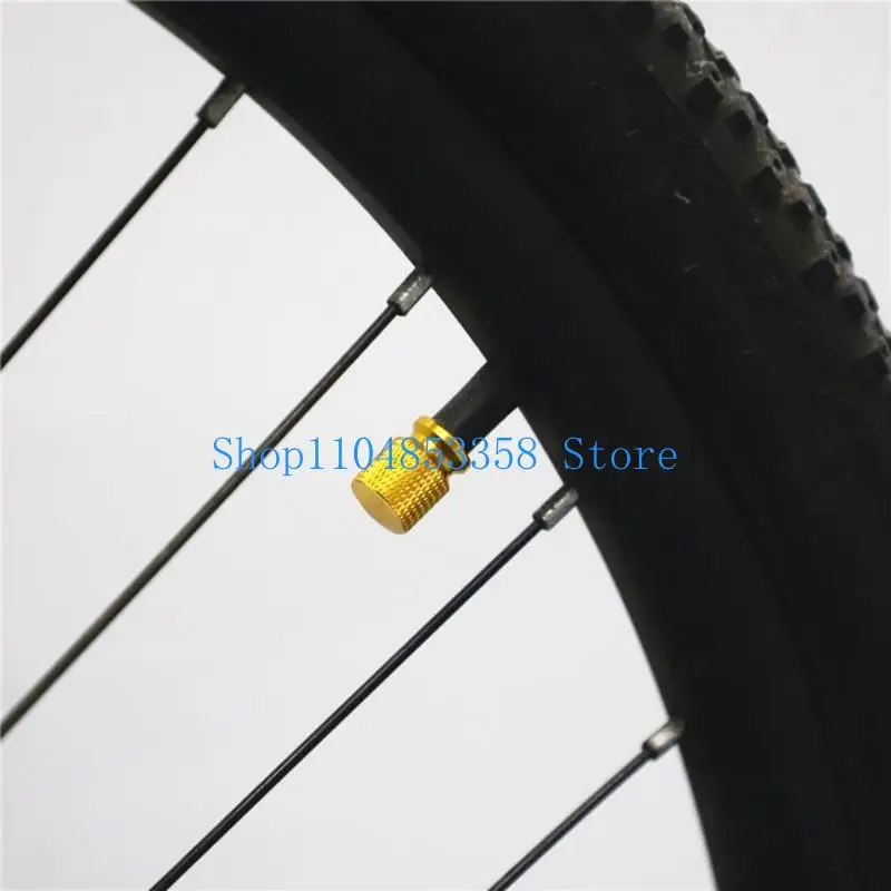 652F Pair Aluminum Valves Caps Scooters Valves Protections Stylish & Functional Tire Valves Caps for Bike & Motorcycle Tires