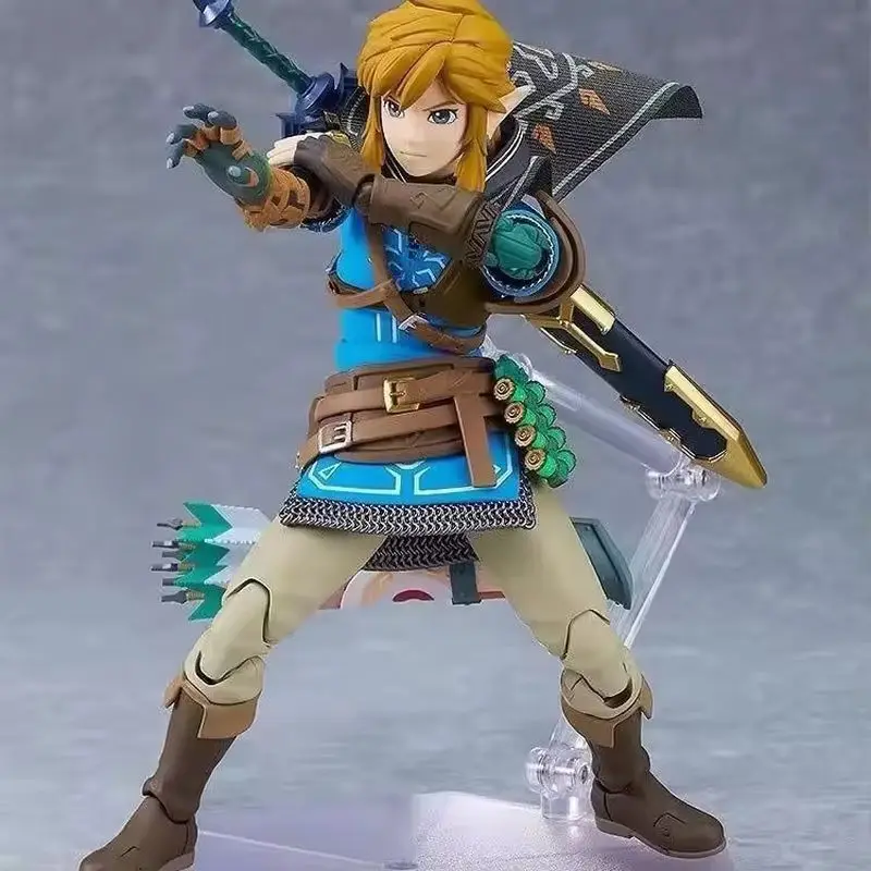 Nieuwe Figma 626 Link Tranen Van Het Koninkrijk Link 626 Dx Op Voorraad Anime Action Collection Figures Model Speelgoed Kids Gift