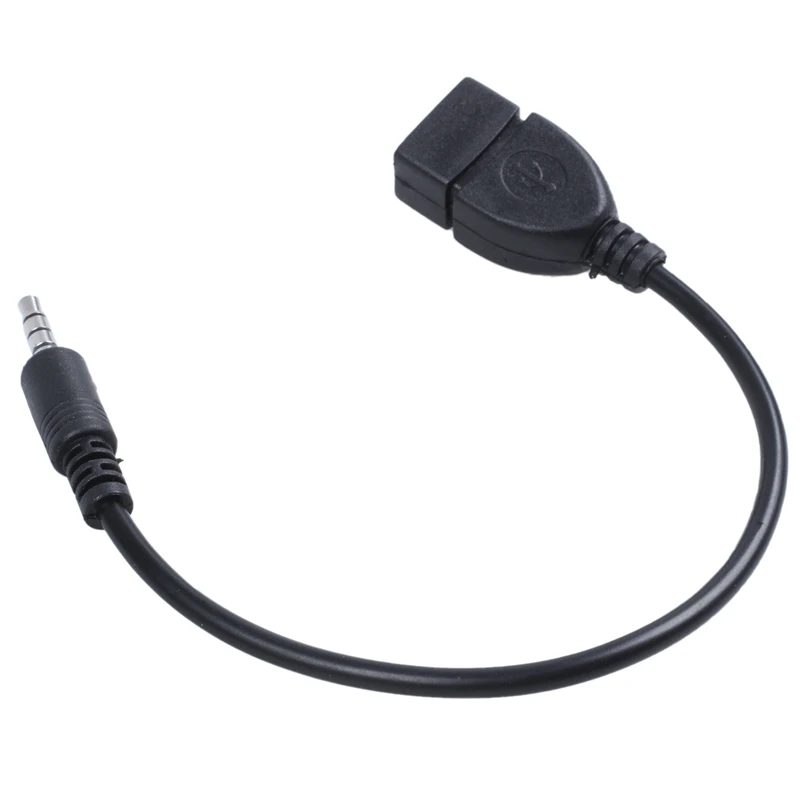 A46T USB jack, AUX, 3.5 mm jack for audio data charging cable black