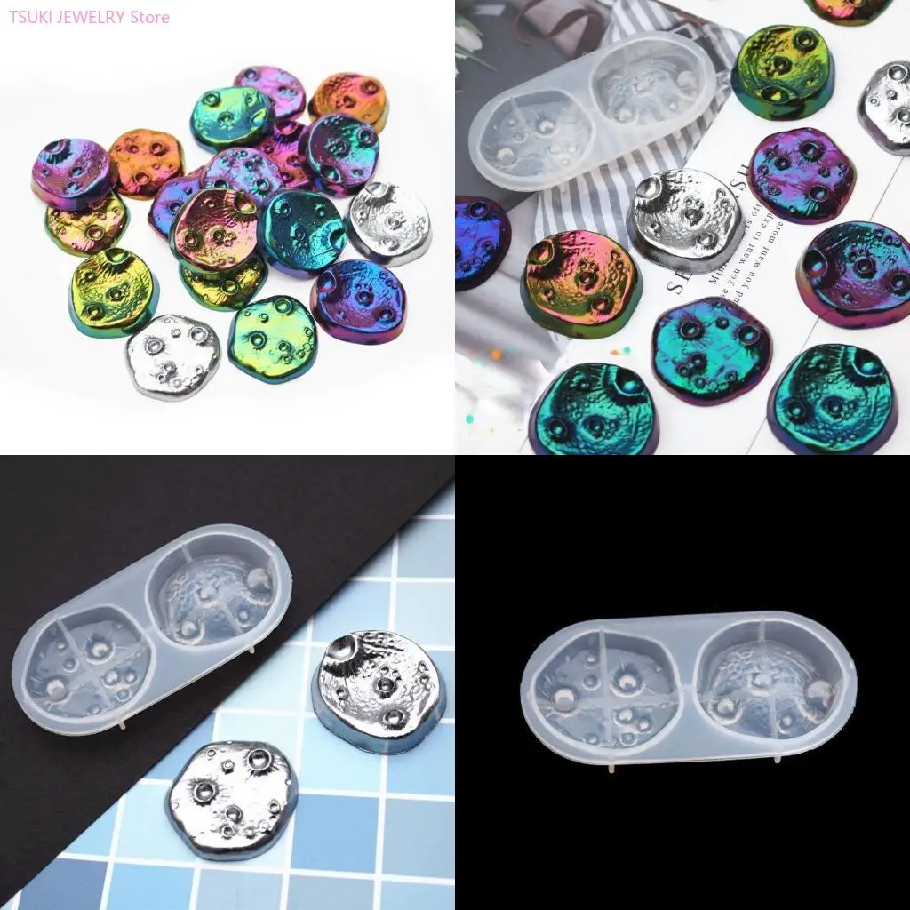 

62KE Stereo Cosmic Meteorite Silicone Mold Planet Shaped Molds DIY Casting Mold