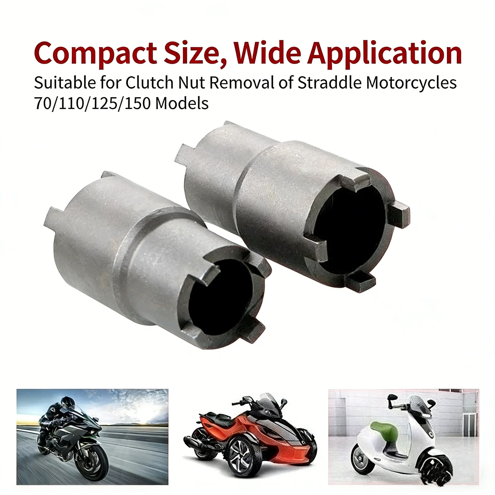 

Инструмент для ремонта мотоциклов CG125 GY6 50/125CC - съемник магнето с двумя головками и инструмент для снятия гаек сцепления