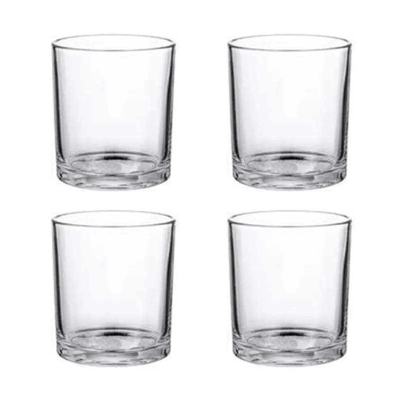 

M-Modern-4Pcs Transparent Glass Beer Cups For Bar KTV Cups