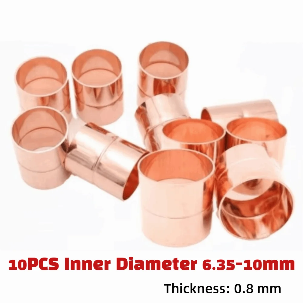 10PCS Copper Coupling Pipe Connector Equal Straight End Feed Pipe Fitting Socket Weld Thermal Conductive Weld Coupling