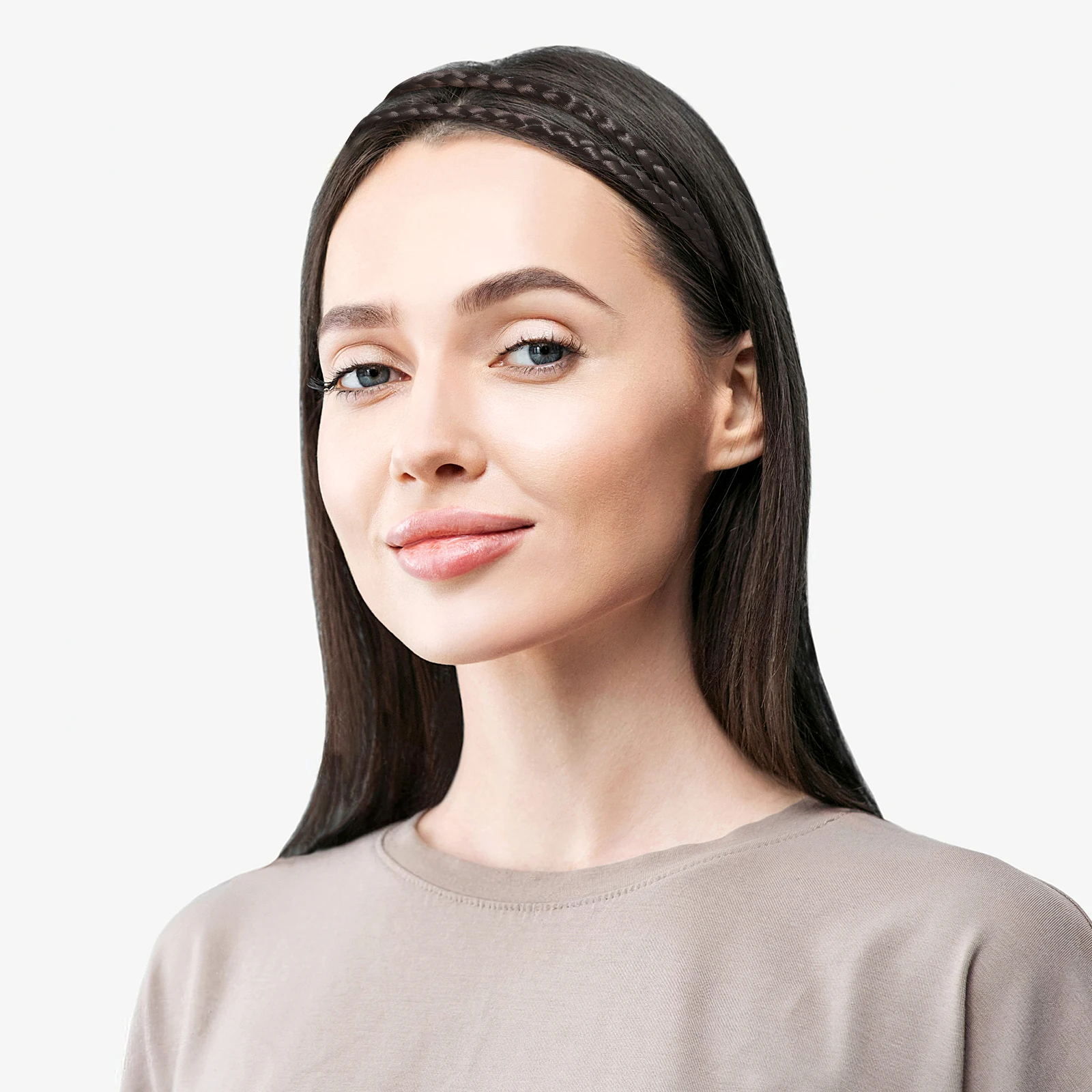 

4Pcs Braided Knotted Elastic Hair Bands Adjustable Comfortable Headbands Non Slip Hair Accessories Girls Women