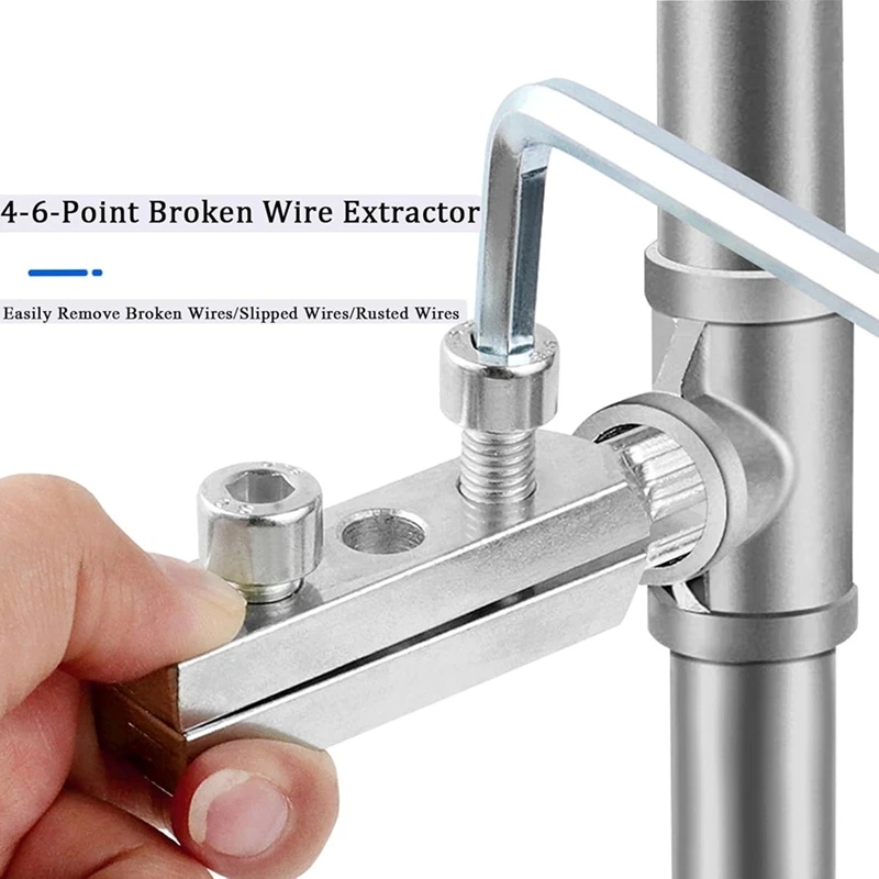 Broken Faucet Removal Tool Stripping Screw Extractor Set Function Handle Broken Screw Removal Tool Bolt Extractor Kit A