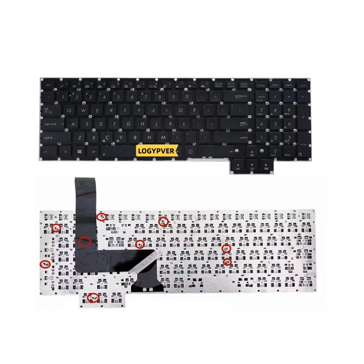 US Keyboard For Asus G750 G750JX G750JZ G750JH G750JM G750JS G750JW G750JY Laptop English Black