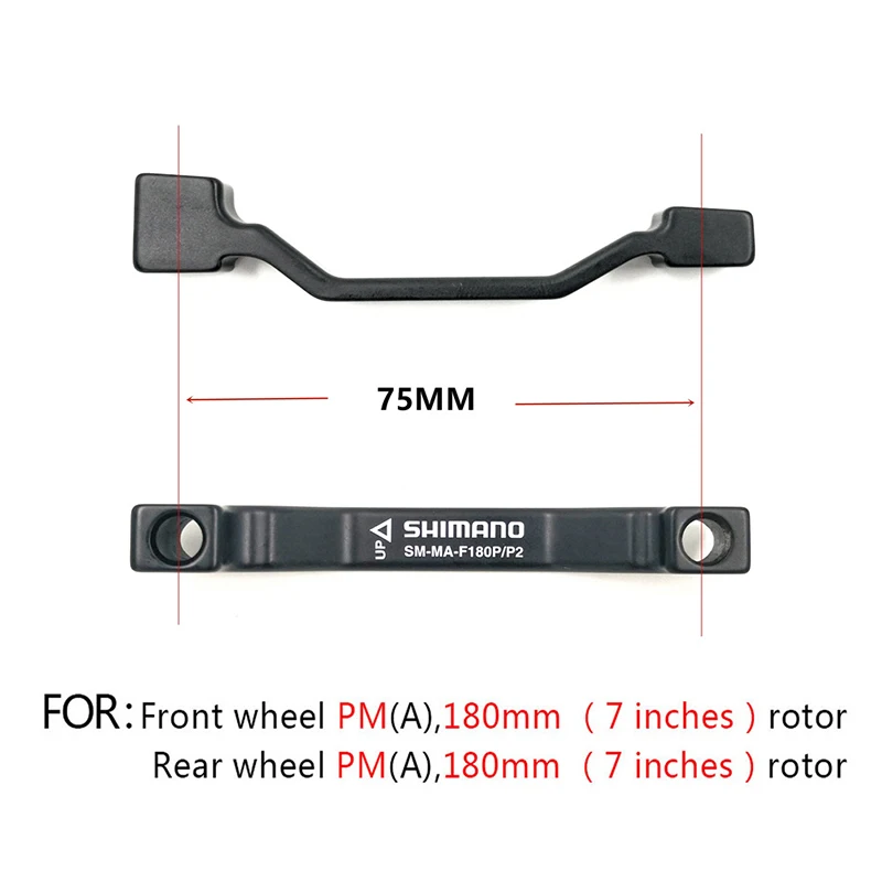 SM MA F180P/P2 Post Mount Disc Brake Adapter (Front) (180mm) (P/P) 7 in  Disc brake rotor PM A pillar Brake Disc