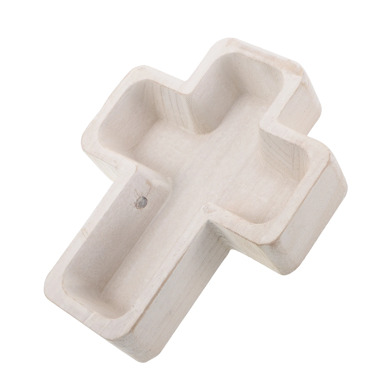 

Cross Shaped Wooden Serving Tray Natural Wood Fruit Platter Dessert Appetizer Snack Plate Food Display Tray Home Kitchen Beige