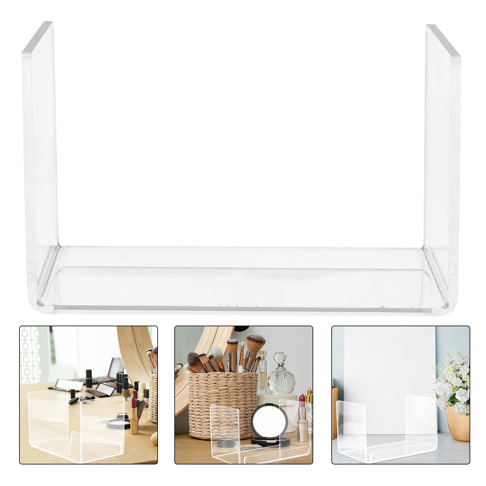 Clear Acrylic Facial Mask Organizer Large Capacity Skincare Storage Box Mask Holder Display Rack Vanity Bathroom