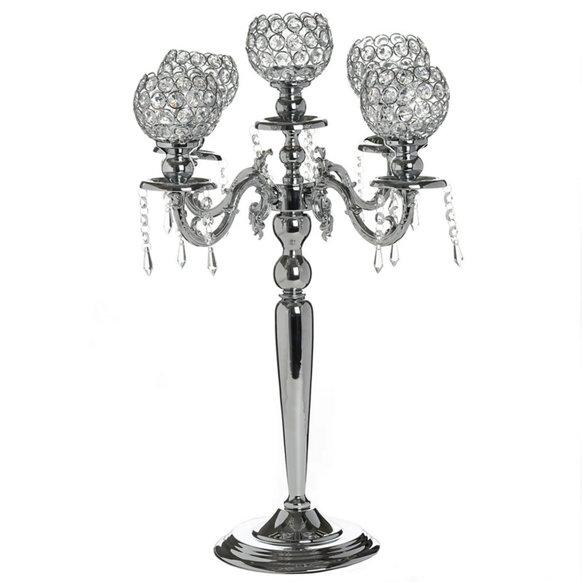 

wedding tall crystal candelabra wedding centerpieces clear crystal centerpiece wedding party decoration candle holder