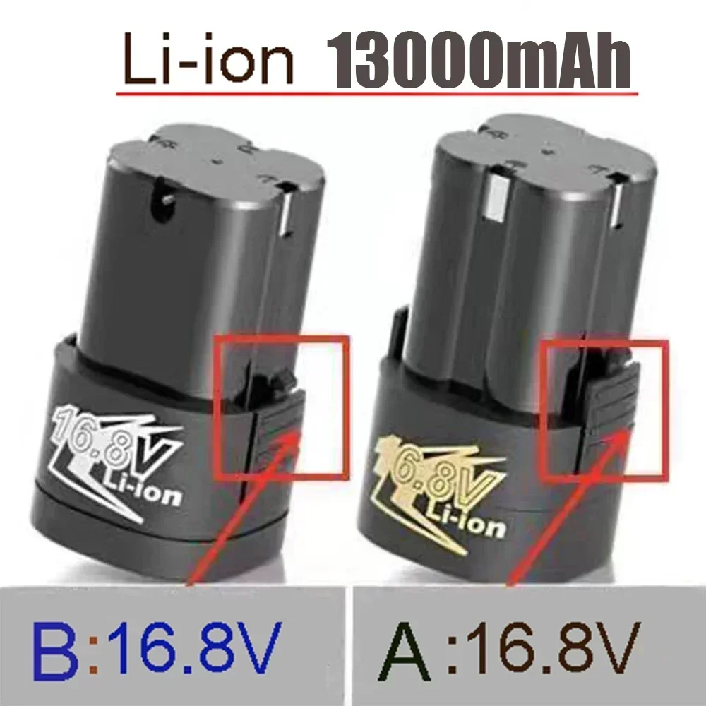 100% New 16.8V 13000mAh Tools Electric Battery for Rechargeable Drill Screwdriver Wireless Electric Drill