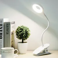 LED Desk Lamp Clip on Type USB Charging with Built in Lithium Battery Touch Dimming Student Learning Reading Table Lamp