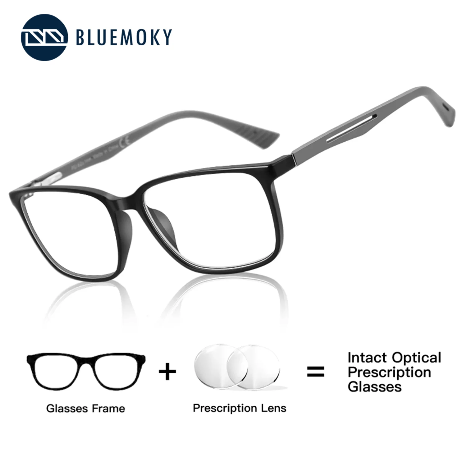 

BLUEMOKY 2026, мужские квадратные очки с минусом по рецепту, анти-синий свет, фотохромные очки для близорукости для женщин, прогрессивные спортивные очки