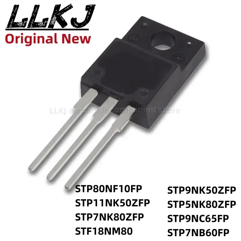 1pcs STP80NF10FP STP11NK50ZFP  STP7NK80ZFP STF18NM80 STP9NK50ZFP STP5NK80ZFP STP9NC65FP  STP7NB60FP  TO-220F MOS FET