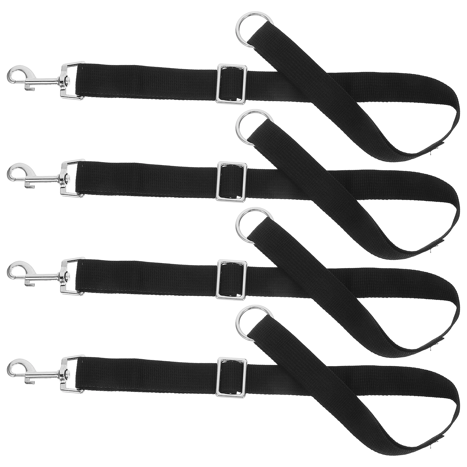 

4Pcs Heavy Duty Nylon Bucket Straps Adjustable for Horse Water Buckets Secure Fit Outdoor Feeding Hanging Strap Equestrian