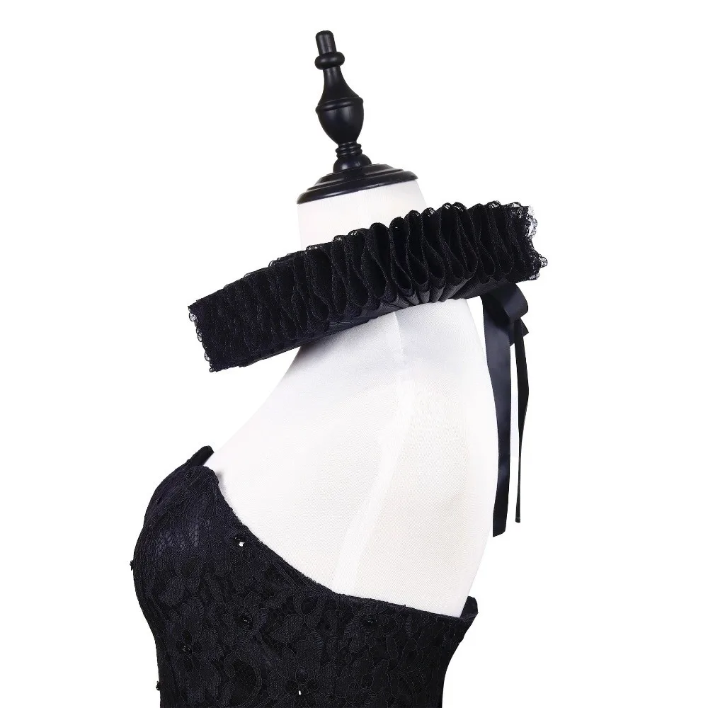 

Exaggerated Pure Neck Ruff Collar Handmade Palace Aristocratic Literary Fake Collar Ruffian Collar Photography Props