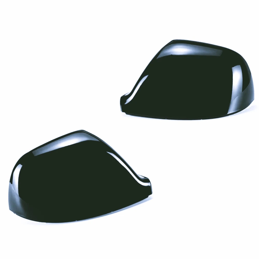 ZF-F Tapa de espejo retrovisor lateral de coche, cubierta de espejo, piezas negras brillantes directas para VW Transporter T5 T5