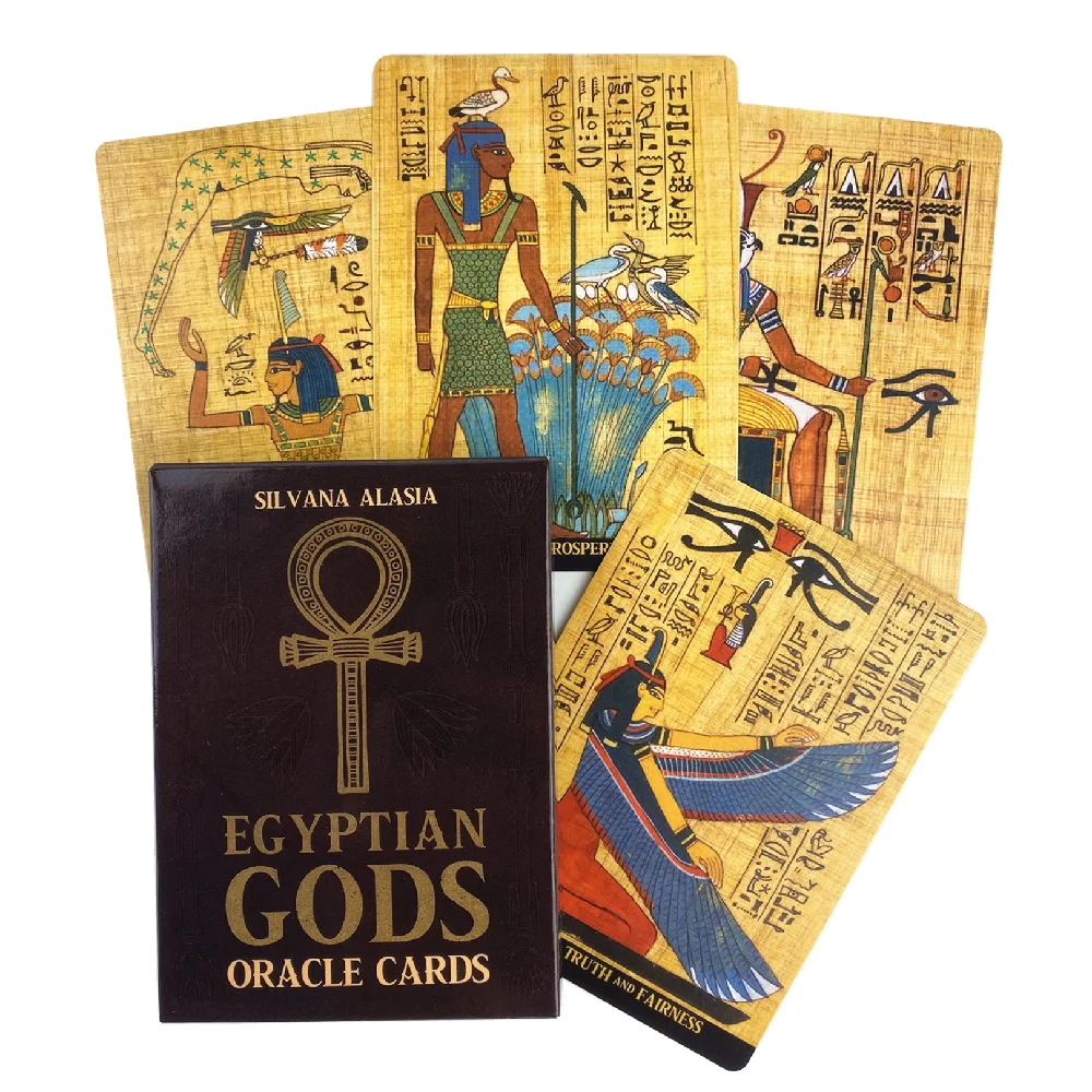 Egyptian Gods Oracle Cards Tarot Edition Cards English Wisdom Divination Board Deck Edition Versions Playing Game