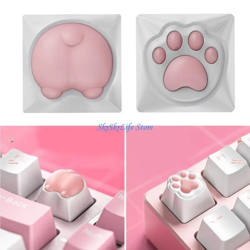 e65e paw corgi buttock keycaps Single Animation Keyboard Keycaps