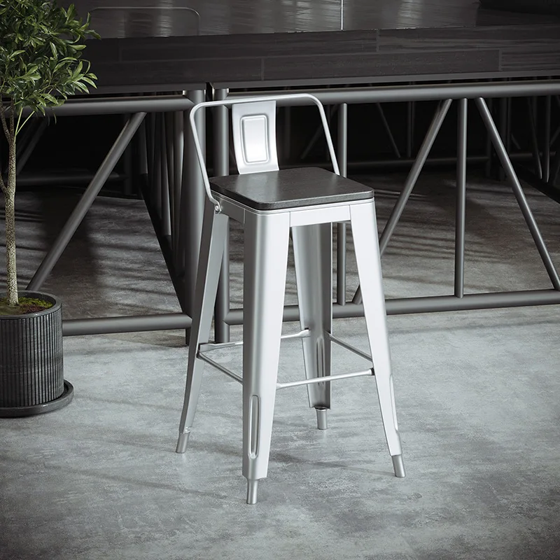 Trendy store oil drum tall table