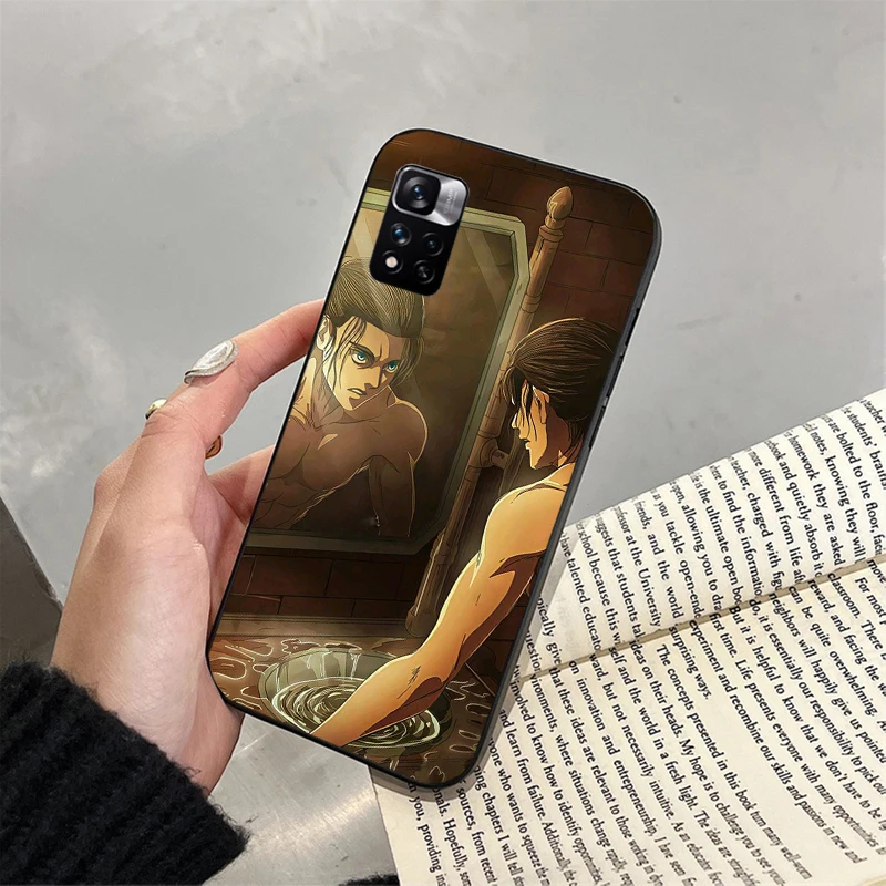 إرين ييغر هجوم على تيتان فوندا جراب هاتف ل Xiaomi Redmi ملاحظة 14 برو 14 13 12 11 10 برو 14S 12S 11S Redmi 14C 13C 10