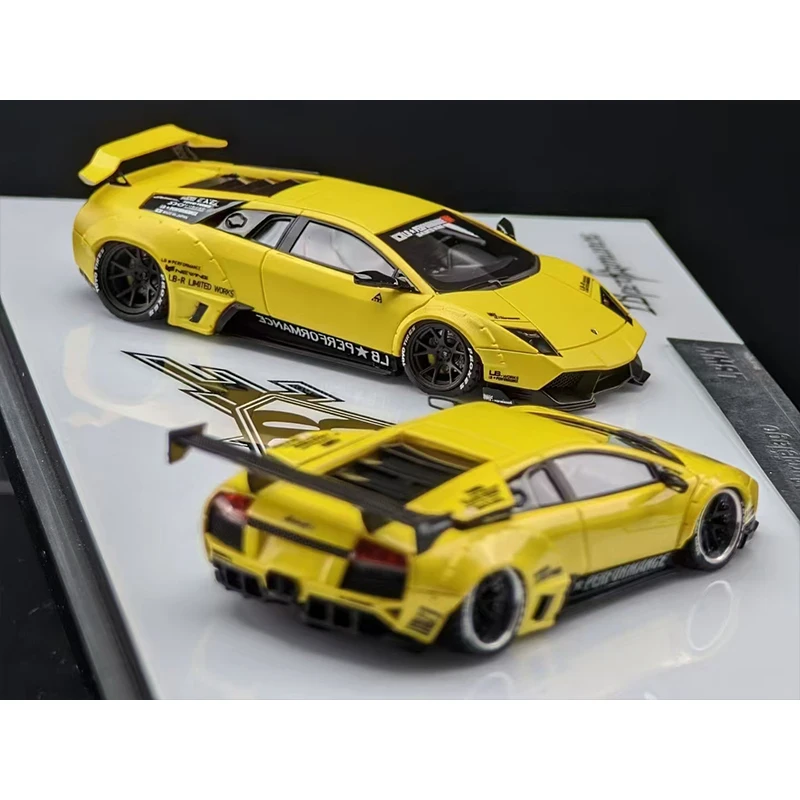 404Error 1:64 LBWK Murcielago Yellow Dual Car Set Resin Car Model