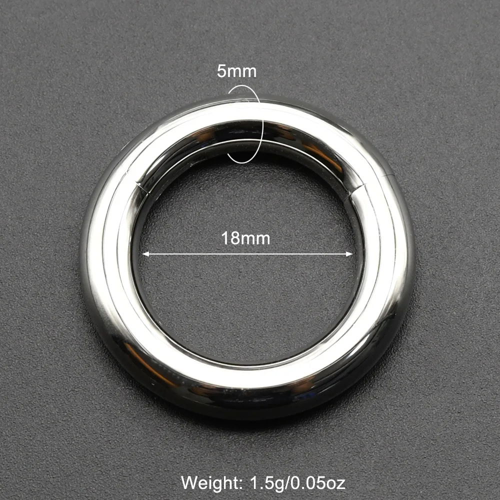 Starose Smooth Hinged Steel Segment Ring 00g Steel 5