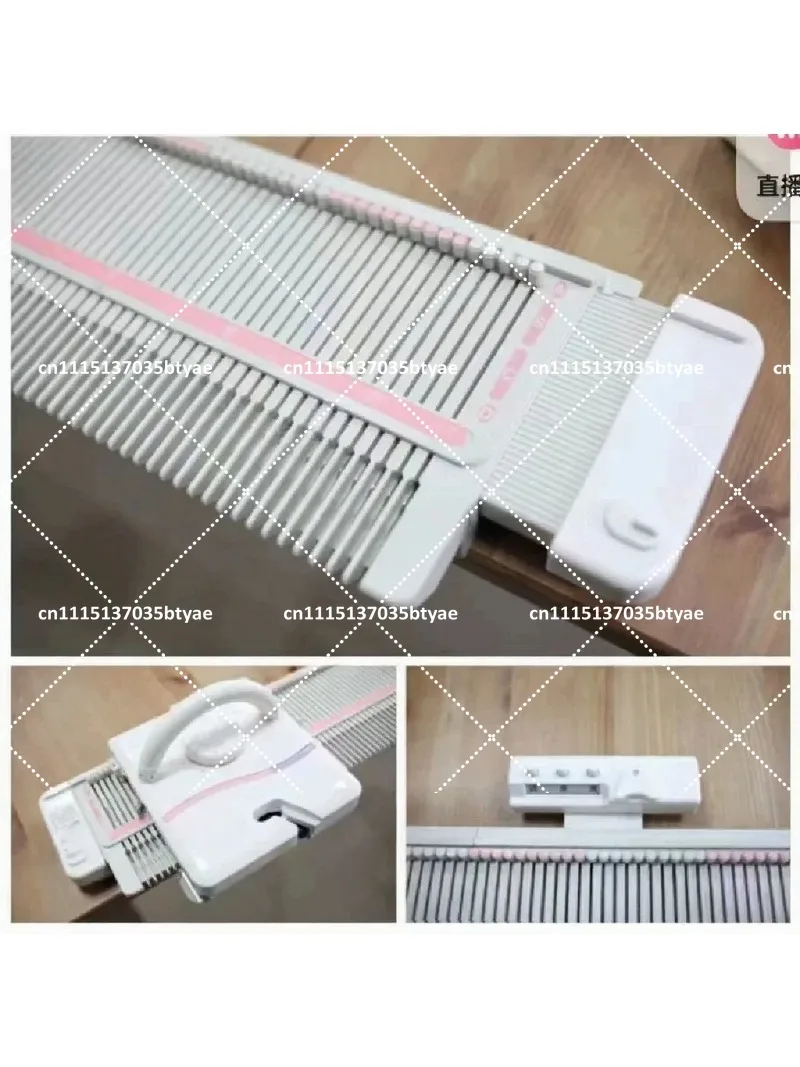 Silver LK150 Knitting Machine with AG11 Intarsia Carriage, DIY Sweater Maker for Fair Isle & Large Color Block Patterns