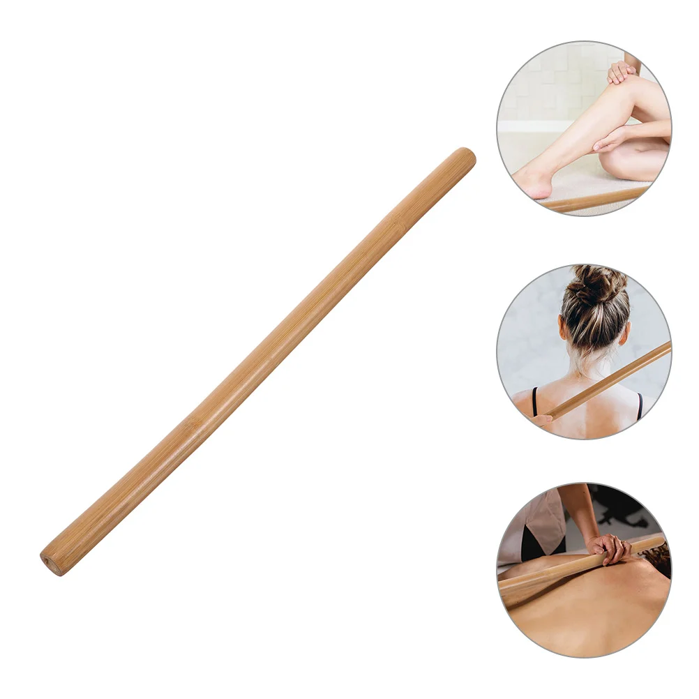 

Premium Bamboo Massage Roller Stick Deep Tissue Scraper for Body Shoulder Pain Relief Portable Comfortable Grip Ideal for Home