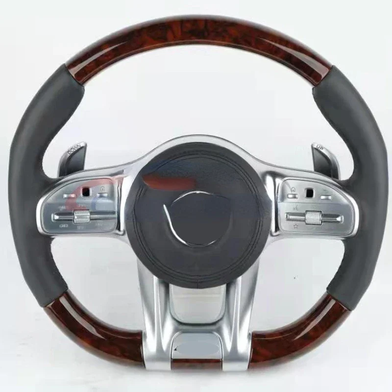 Racing Wheel Steering for W204 amg C class Benz S63 W222 W211 W210 merced-es ben-z C63 wood steering wheel