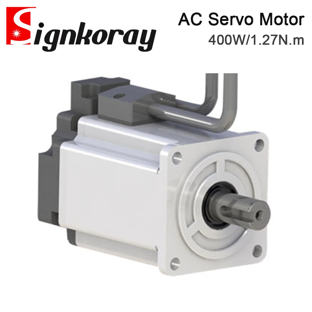 SignkoRay 400W 1.27N.m AC Servo Motor 60ST-M01330 3000RPM 220V 2.8A for Industrial Control Application