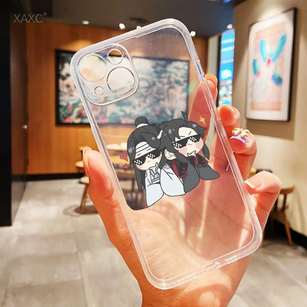 Mo DAO Zu Shi Phone Case FOR IPhone 15 14 13 12 11 Pro 14 15 Plus 13 Pro MAX XR XS Woman Transparent Covers