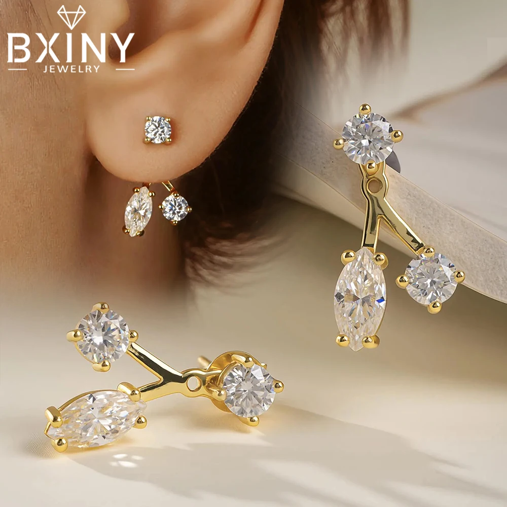 bxiny-full-moissanite-detachable-stud-earrings-pure-s925-silver-marquise-cut-diamond-drop-ear-studs-for-women-gifts-fine-jewelry