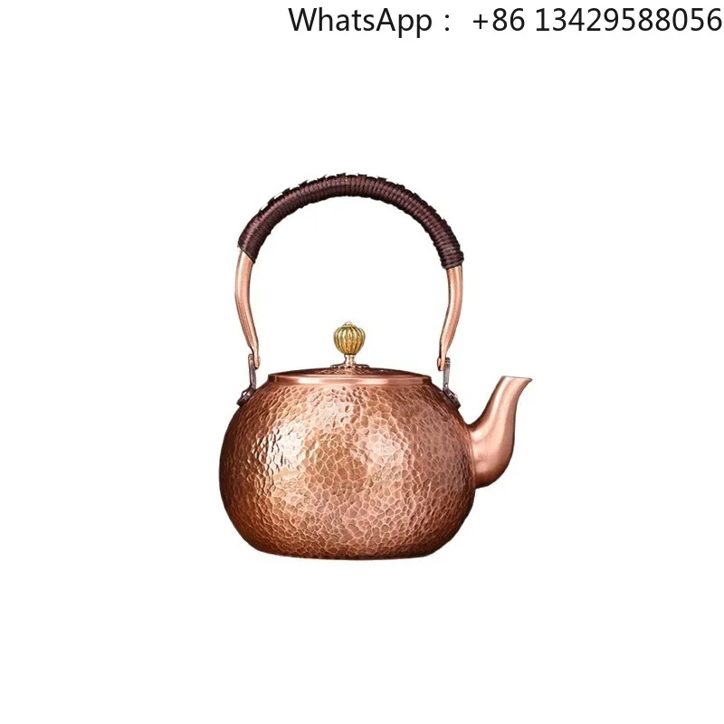 Large‑Capacity Copper Hand‑Hammered Kettle Gift Box For Open Fire & Electric Stove Tea Brewing Gift