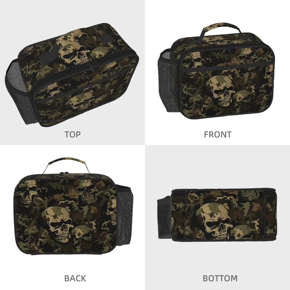 Skeleton Design Insulated Lunch Bag for Kids School Cooler Thermal Food Box Tote Portable Lunch Boxes Container