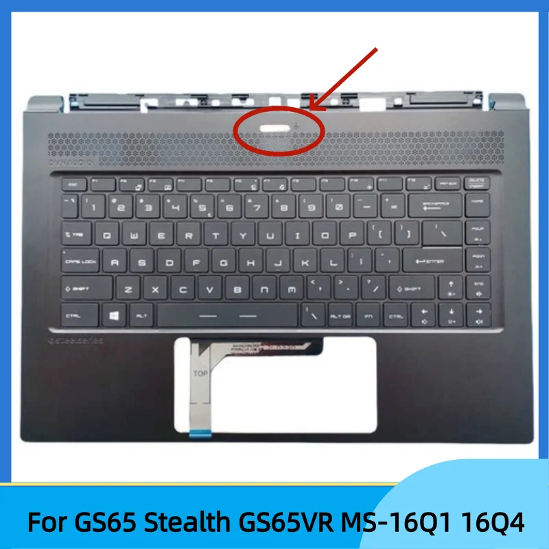 New Laptop For GS65 Stealth GS65VR MS-16Q1 16Q4 Upper Case Palmrest Cover C Shell RGB Keyboard