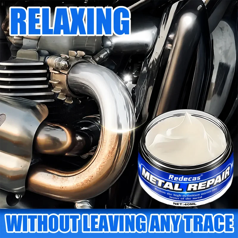 Heavy-Duty Exhaust Pipe Polishing Paste for Motorcycles and Cars — Fast and Gentle Formula, Anti-Rust, Extends Lifespan, Suitable for All Metal Surfaces