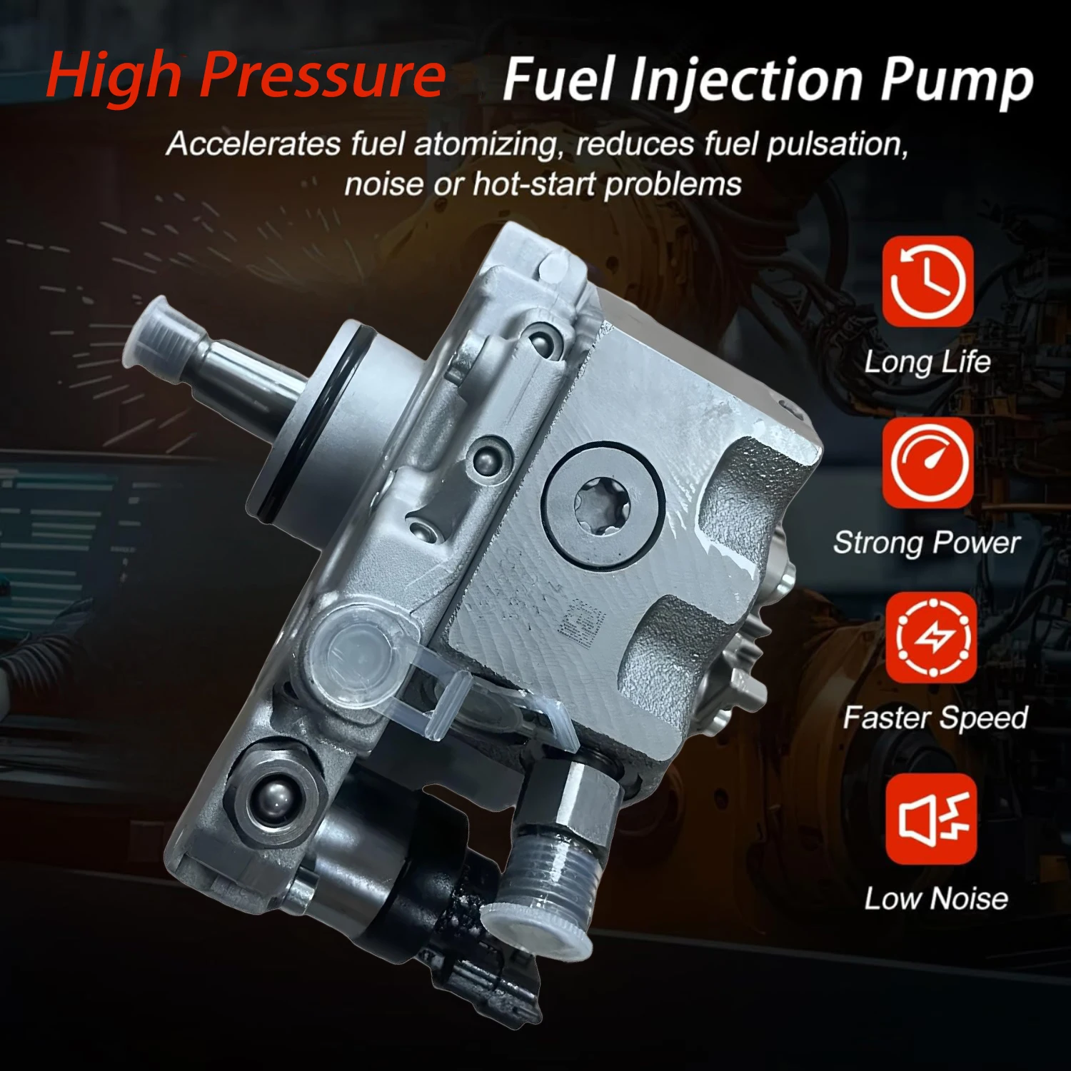 0445010034 35022087F 50I003444 مضخة وقود السكك الحديدية المشتركة عالية الجودة لمحرك كرايسلر فوييجر جيب شيروكي LDV ماكس 2.5D #2