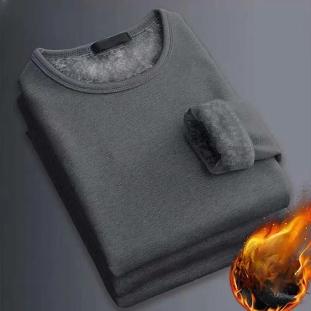 ملابس داخلية حرارية للرجال من البوليستر، ملابس حرارية للطقس البارد، قميص بأكمام طويلة، طبقة أساسية، ملابس داخلية حرارية