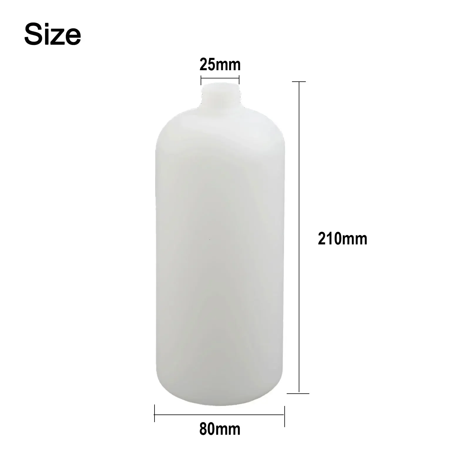 For High Pressure Washer Snow Foam For Lance Foam Bottle 1L Plastic Replacement For 5000 PSI Systems And Hot Water Use