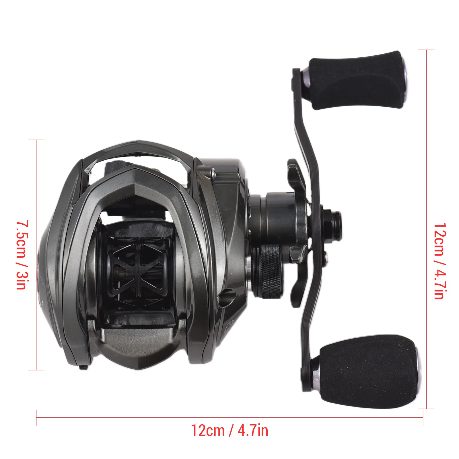 Fishing Bait Casting Reel Ultra-light Carbon Drop Wheel 5+1 High-speed 8.1:1 Gear 6kg Fishing Reel