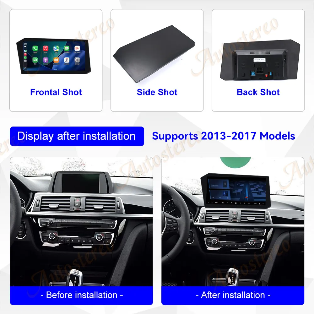 12.9 Inch Android 14 Car Radio Carplay Screen For BMW 3 Series GT 2013-2017 Multimedia Player GPS Navigation Head Unit Auto-