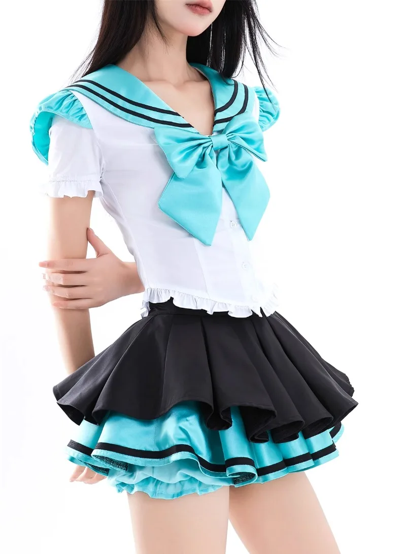 Lato 2024 New Preppy Style JK Japanese Rojita Sailor Suit Sweet Soft Girl Slim Fit Blouse Skirt Stroje damskie Krótkie spódnice