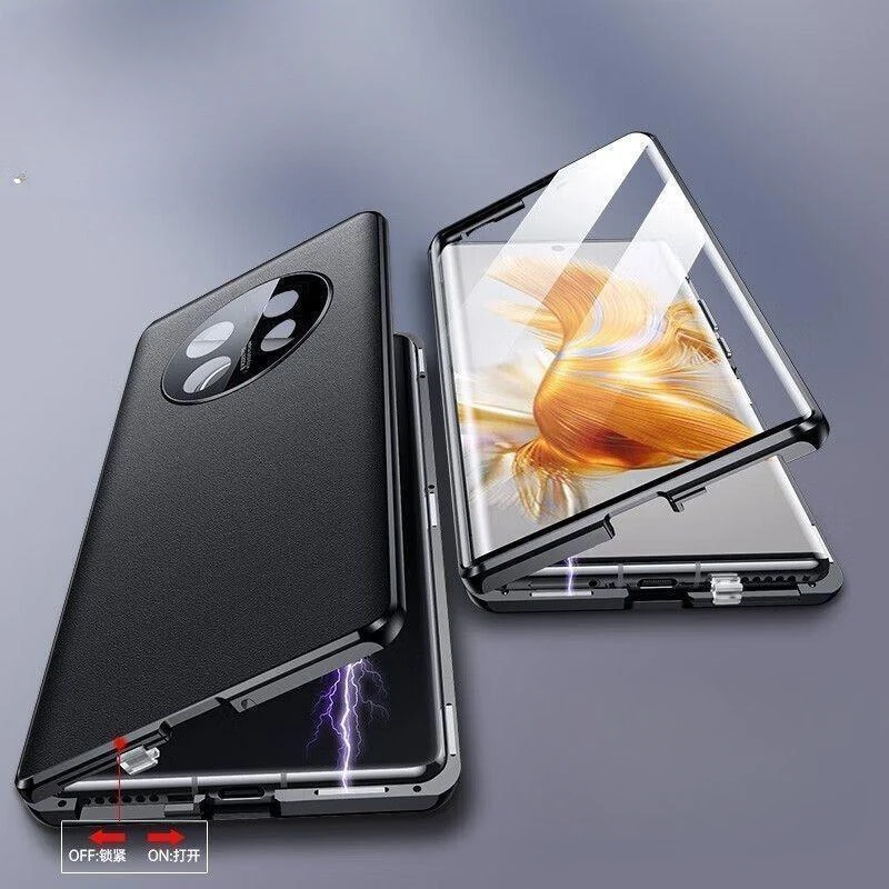 

Magnetic Glass Case for OPPO Realme 13 Pro Plus 360° Full Protection Protective Back Cover for Realme13Pro 13Pro+ Leather Shell