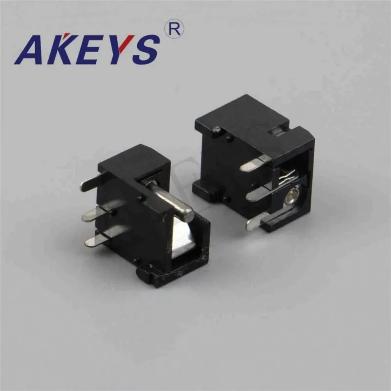 10 PCS DC-004 3 pins Female Dc Power Socket jack Connector PCB Mount Black DC Jack