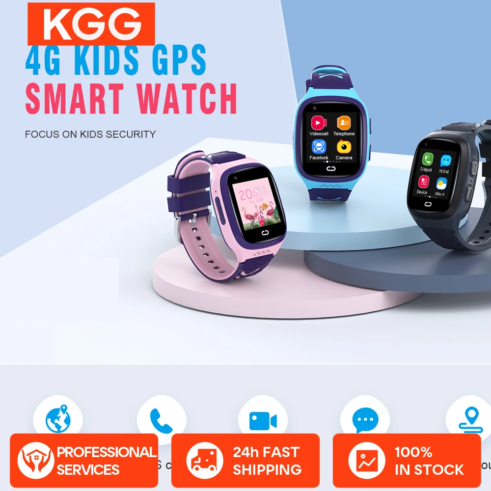 

LT31 Детские Смарт-часы Телефон 4G GPS-трекер Видеозвонок Wi-Fi SOS HD Камера IP67 Водонепроницаемые Детские Смарт-часы для девочек и мальчиков