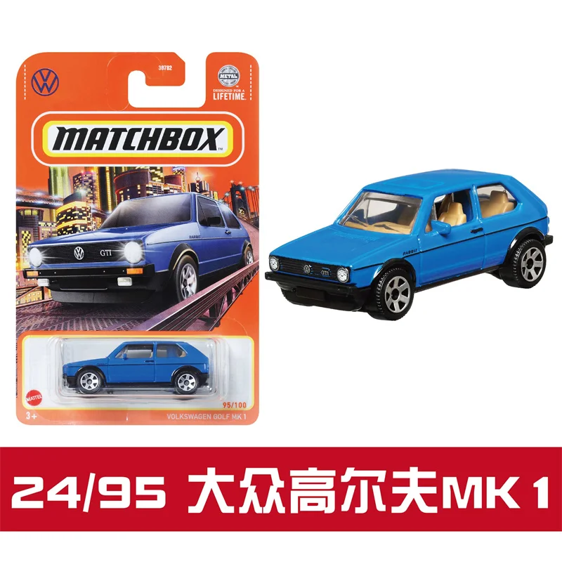 Original Mattel Matchbox 30782 Car Toys 1/64 24F Volkswagen Golf Ford 300 Renault Vehicle Toy for Boys Collection Birthday Gift