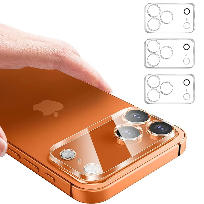 3D Clear Camera Lens Protector For IPhone 17 Pro Max Back Camera Screen Protector Lens Tempered Glass For IPhone 17 Pro 17 Air