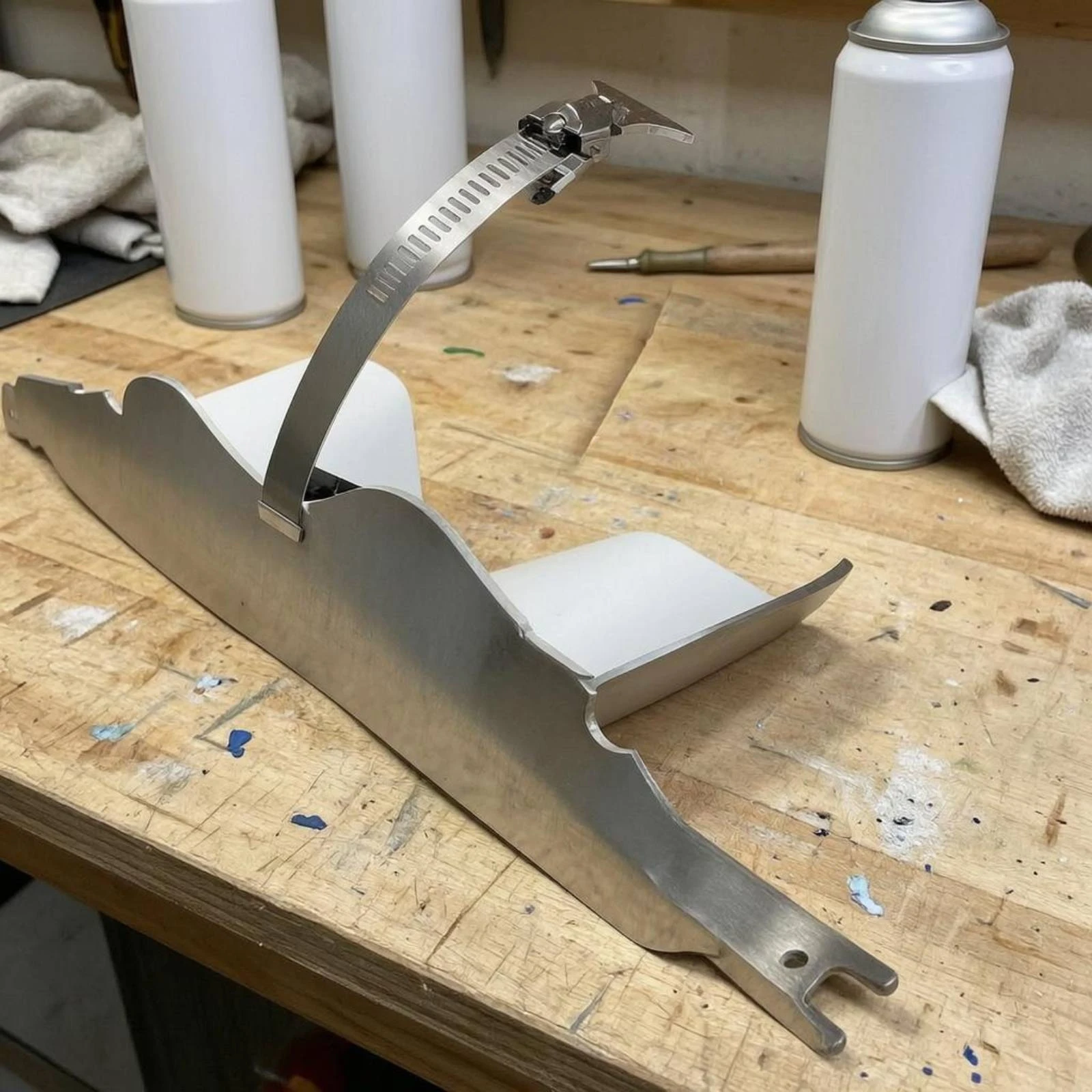 Paint-Can Mixer Attachment Fits 2 to 4 Inch Containers Reciprocating Saw Mixer Reciprocating Saw Attachment Nickel-Plated Steel