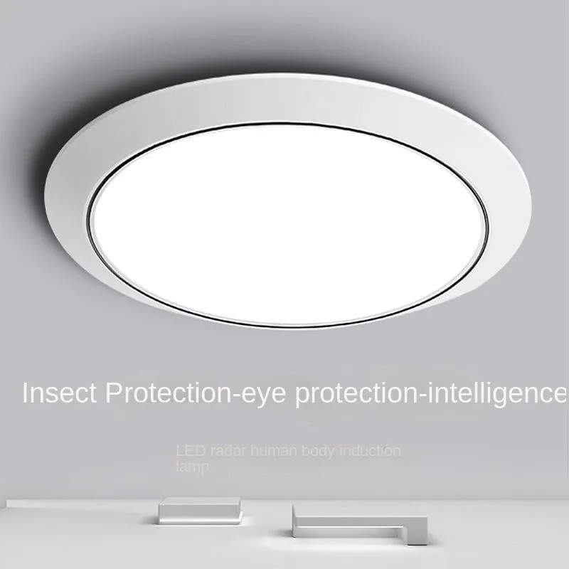 Modern aisle hallway eye protection overhead lamp waterproof toilet porch channel round LED ultra-thin bedroom light fixture